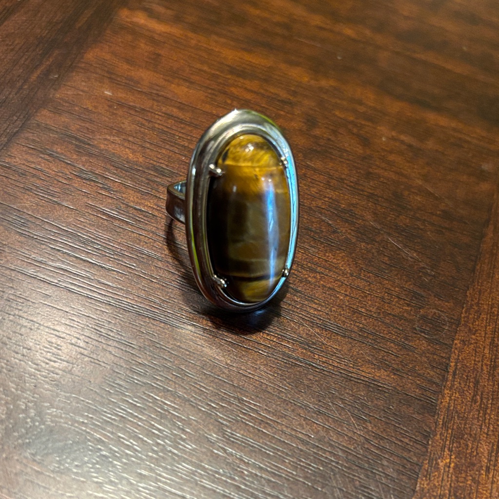 Evil Pawn Jewelry Venus Ring In Tiger's Eye